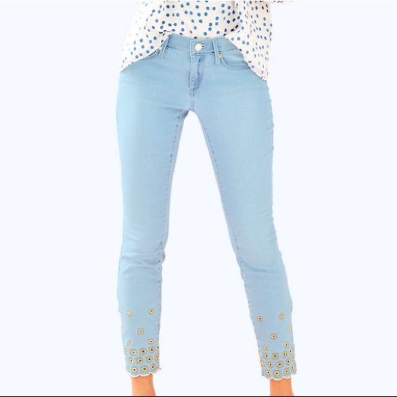 Lilly Pulitzer Denim - NWT Lilly Pulitzer South Ocean Skinny Crop Jeans
